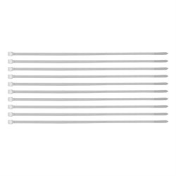 Хомуты, 300 x 4.8 мм, пластиковые, белые, 100 шт Сибртех 18260