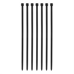 Хомуты, 300 х 8 мм, пластиковые, черные, 100 шт Сибртех 18266