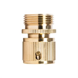Соединитель латунный, быстросъемный, внешняя резьба 3/4, посадочный D 3/4 Palisad 18289