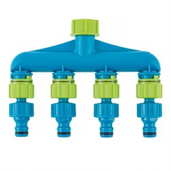 Разветвитель четырехканальный, пластиковый Palisad Luxe 18295