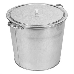 Бак для воды оцинкованный с крышкой (крышка с ручкой) 32 л, без крана 18322