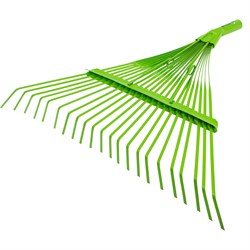 Грабли веерные стальные, 565 мм, 22 плоских зуба, эмалированные, усиленные, без черенка, Palisad 18390