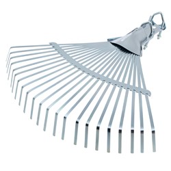 Грабли веерные стальные, 450 мм, 22 плоских зуба, регулируемая тулейка, без черенка, Palisad 18391