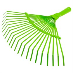 Грабли веерные стальные, 425 мм, 22 плоских зуба, эмалированные, без черенка, Palisad 18394