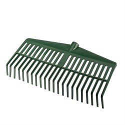 Грабли веерные пластиковые, 420 мм, 22 плоских зуба, без черенка, Сибртех 18398