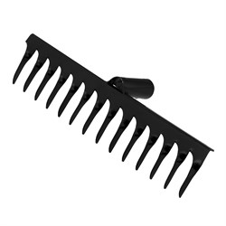 Грабли стальные, 300 мм, 14 витых зубьев, без черенка, Сибртех 18401