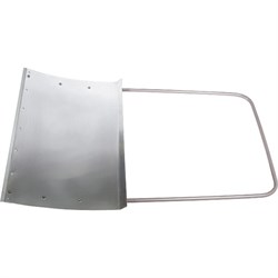 Движок для уборки снега алюминиевый, 755 х 505 х 1240 мм, стальная рукоятка, Сибртех 18419