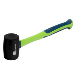 Киянка резиновая, 450 г, черная резина, фибергласовая рукоятка Сибртех 14931