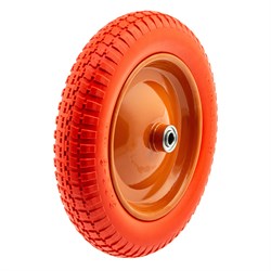 Колесо полиуретановое 3.00-8, длина оси 90 мм, подшипник 16 мм Palisad 18499