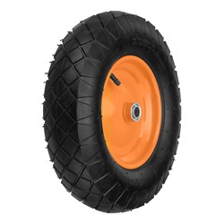 Колесо пневматическое 4.80/4.00-8 D 390 мм, внутренний подшипник D 20 мм, длина оси 80 мм Palisad 18506