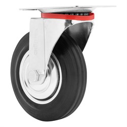 Колесо поворотное D 160 мм, крепление  платформенное Сибртех 18522