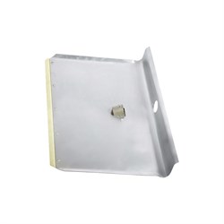 Лопата для уборки снега тротуарная, алюминиевая, 400 х 400 мм, без черенка, Сибртех 18660