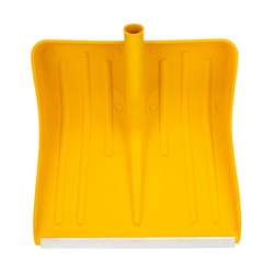 Лопата для уборки снега пластиковая, желтая, 420 х 425 мм, без черенка, Сибртех 18667