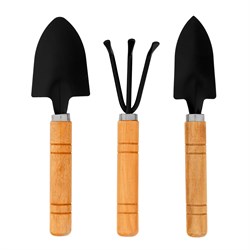 Набор по уходу за комнатными растениями, деревянные рукоятки, 3 предмета, Palisad 18729