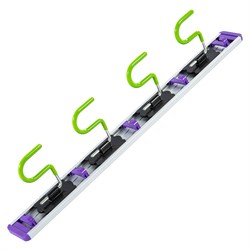 Алюминиевый настенный держатель для садового инструмента, 4 крюка, Palisad 18738