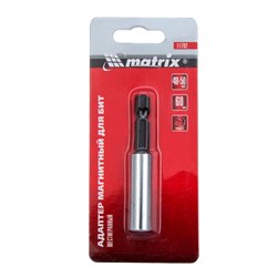 Адаптер магнитный для бит, шестигранный, 1 шт. Matrix 14555