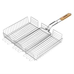 Решетка-гриль 300 х 400 х 65 мм, объемная, хромированная Sparta 18826