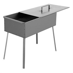 Коптильня двухъярусная 500 x 270 x 175 мм, 0.8 мм, с поддоном, на ножках, Camping Palisad 18835