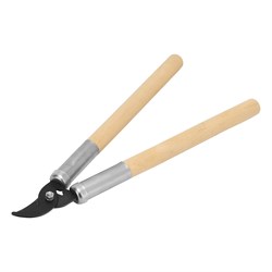 Сучкорез прямого реза, 500 мм, деревянные рукоятки, Горизонт, 18901