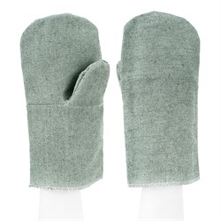 Рукавицы брезентовые огнеупорные, одинарный наладонник, 2 размер Сибртех 18921