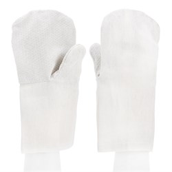 Рукавицы х/б с наладонником из ПВХ, 1 размер Сибртех 18923