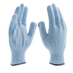Перчатки трикотажные, акрил, цвет зенит, оверлок Сибртех 19009