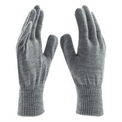 Перчатки трикотажные, акрил, серая туча, двойная манжета Сибртех 19016