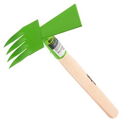 Мотыжка комбинированная, 80 х 380 мм, стальная, деревянная рукоятка, Агроном, Сибртех 19080