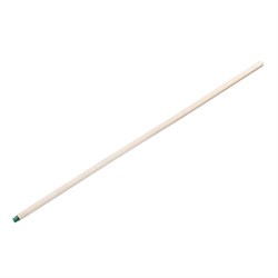 Черенок деревянный, 25 х 1200 мм, высший сорт, пластиковая резьба (подходит для метел, щеток) 19139