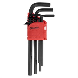 Набор ключей имбусовых HEX, 1.5-10 мм, CrV, 9 шт, удлиненные Matrix 14991