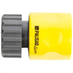 Соединитель пластмассовый, быстросъемный, внутренняя резьба 3/4, однокомпонентный Palisad Luxe 19255