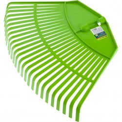 Грабли веерные пластиковые, 580 мм, 26 плоских зубьев, без черенка, Сибртех 19280