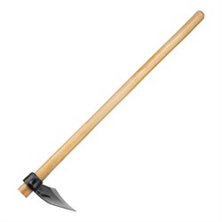 Кетмень, 148 х 243 х 900 мм, цельнокованый, деревянный лакированный черенок, Сибртех 19300