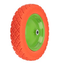 Колесо полиуретановое 4.80/4-8, длина оси 90 мм, подшипник 20 мм Сибртех 19312