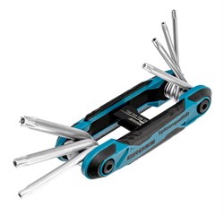 Набор ключей имбусовых Tamper-Torx , складные, 8 шт, CrV Gross 15006