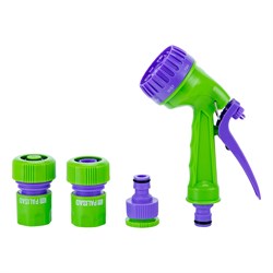 Набор для подключения шланга 3/4, пистолет 7 режимов полива, адаптер, 2 соединителя Palisad 19455