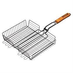 Решетка гриль 260 х 320 х 65 мм, объемная, антипригарное покрытие, Camping Palisad 19485