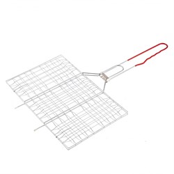 Решетка-гриль 220 x 340 мм, хромированная, PVC рукоятка Sparta 19495