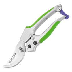 Секатор прямого реза, 180 мм, металлические обрезиненные рукоятки, Palisad 19512