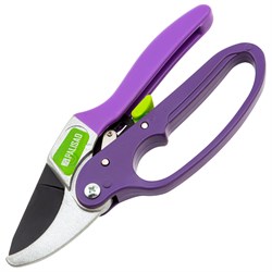 Секатор прямого реза, 200 мм, храповой механизм, металлические обрезиненные рукоятки, Palisad 19517