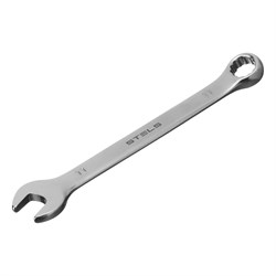 Ключ комбинированный, 11 мм, CrV, матовый хром Stels 15065