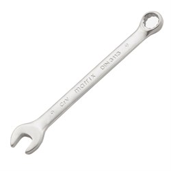 Ключ комбинированный, 9 мм, CrV, матовый хром Matrix 15092