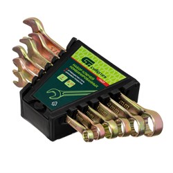 Набор ключей комбинированных, 8-17 мм, 6 шт Сибртех 15115