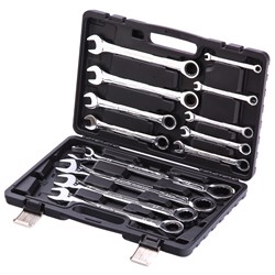 Набор ключей комбинированных, трещоточных 13 шт. Matrix 15172