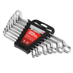 Набор ключей накидных 8 шт, 6-22мм, CrV, Elliptical, зеркальное хромирование Matrix 15208