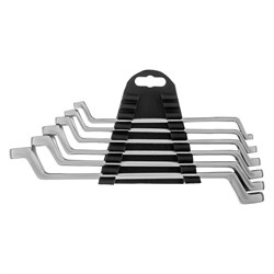 Набор ключей накидных, 6-17 мм, 6 шт, хромированные Sparta 15209