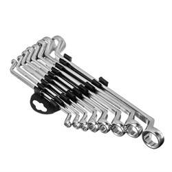 Набор ключей накидных, 6-22 мм, 8 шт, хромированные Sparta 15211