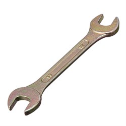 Ключ рожковый, 12 х 13 мм, желтый цинк Сибртех 15245