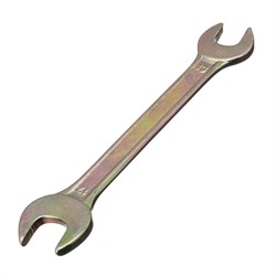 Ключ рожковый, 13 х 17 мм, желтый цинк Сибртех 15247