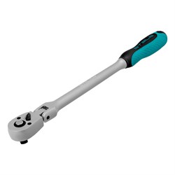 Ключ-трещотка шарнирный 3/8", СrV, 72 зуба, с быстрым сбросом, матовый хром Stels 15371